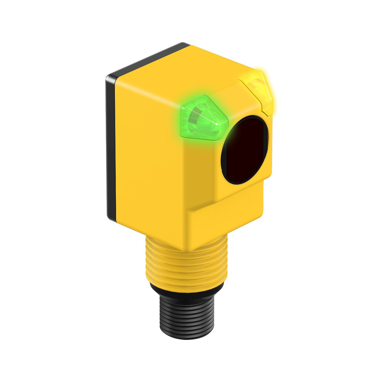 Banner Engineering Photoelectric Sensor; Polar Retro; Rectangular; 2m Range; 10-30VDC; NPN; LO/DO Configurable; M12 QD